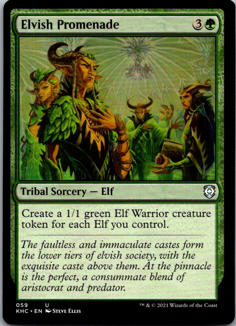 Elvish Promenade 59 Uncommon Commander: Kaldheim Magic: The Gathering Near Mint
