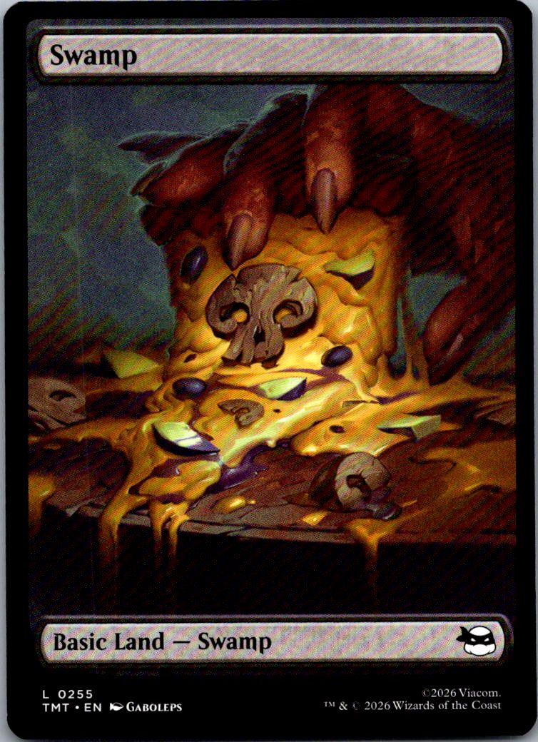 Swamp (0255) 0255 Land Teenage Mutant Ninja Turtles Magic: The Gathering NM