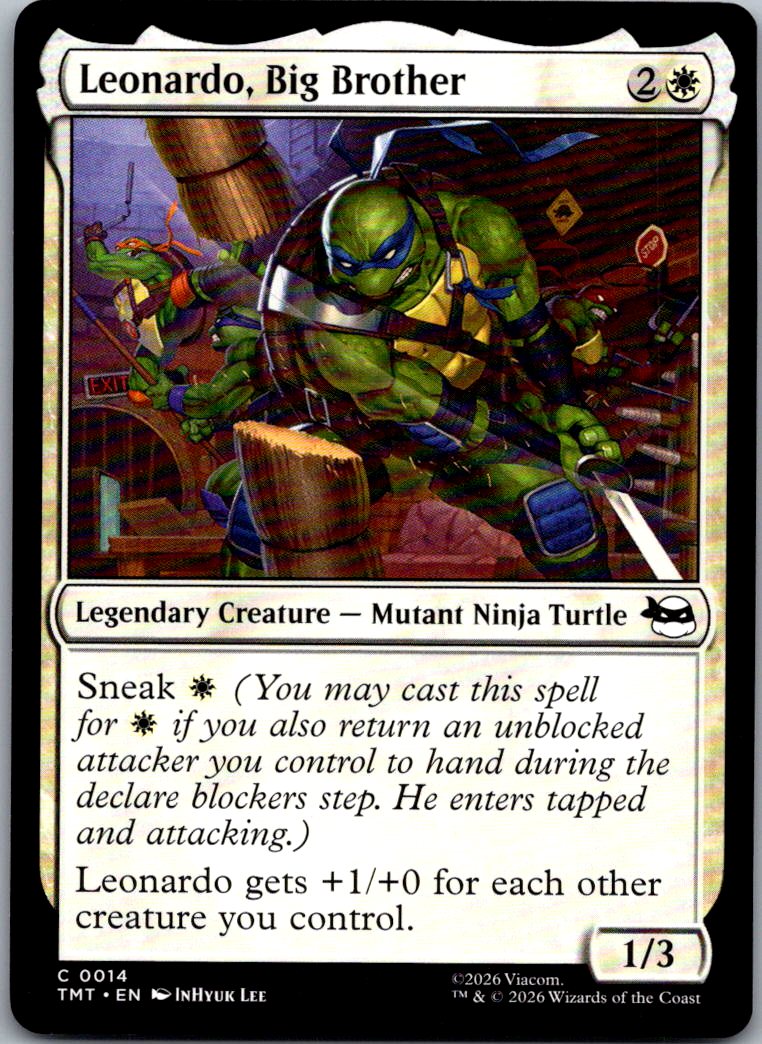 Leonardo, Big Brother 0014 Teenage Mutant Ninja Turtles Magic: The Gathering NM