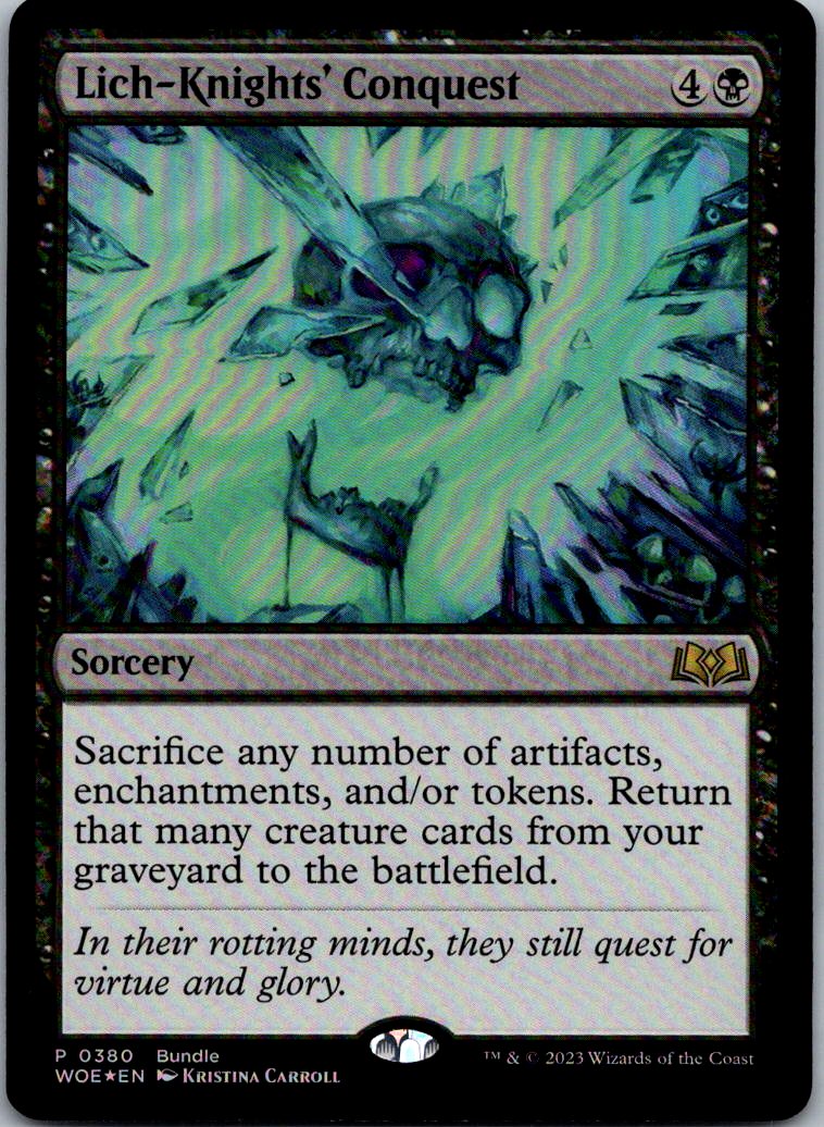 Lich-Knights' Conquest (WOE Bundle) 380 Foil Unique and Misc Promos MTG NM