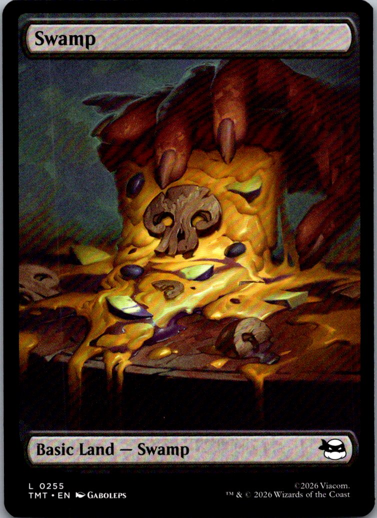 Swamp (0255) 0255 Land Teenage Mutant Ninja Turtles Magic: The Gathering NM