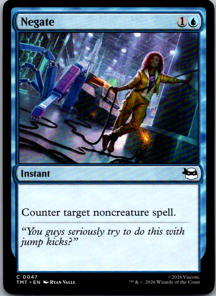 Negate 0047 Common Teenage Mutant Ninja Turtles Magic: The Gathering Near Mint