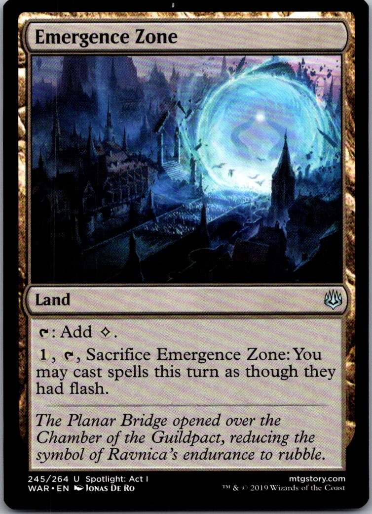 Emergence Zone 245 Uncommon War of the Spark Magic: The Gathering Near Mint