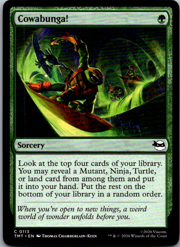 Cowabunga! 0113 Mythic Teenage Mutant Ninja Turtles Magic: The Gathering NM