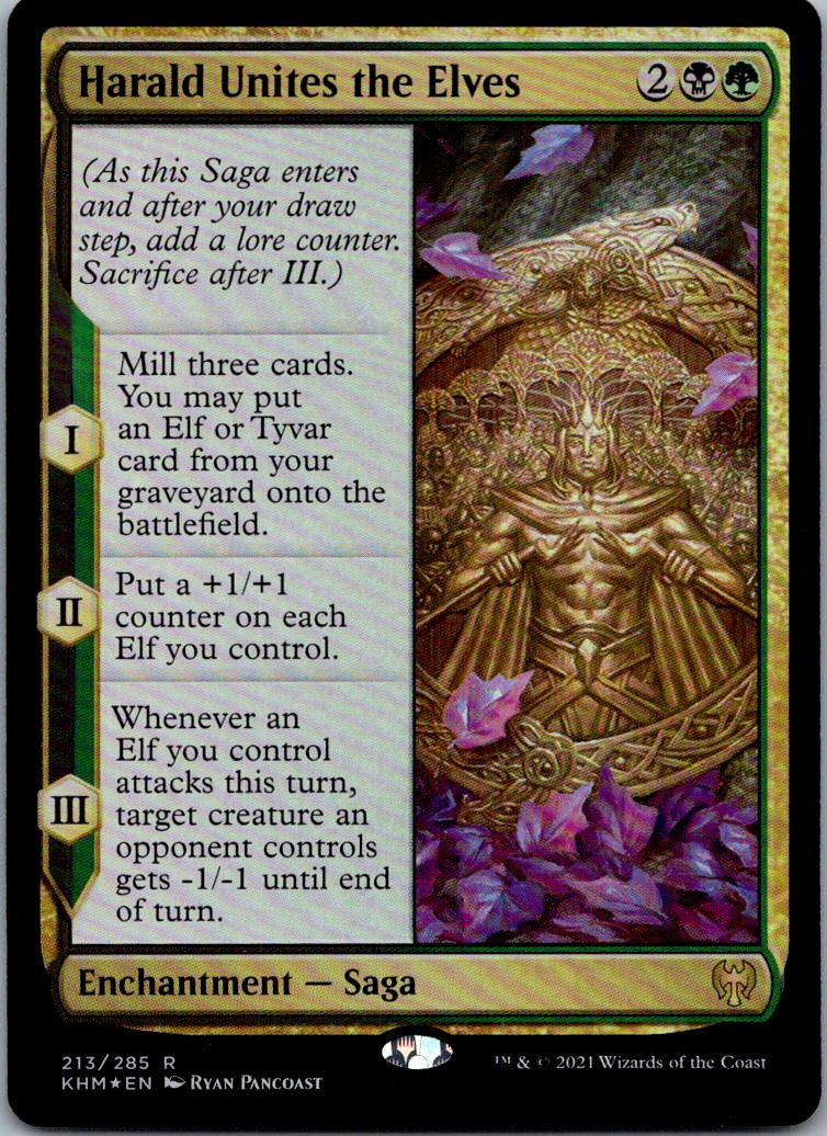 Harald Unites the Elves 213 Foil Rare Kaldheim Magic: The Gathering Near Mint