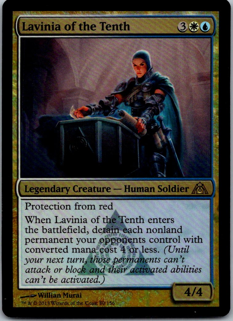 Lavinia of the Tenth 80 Foil Rare Dragon's Maze Magic: The Gathering LP