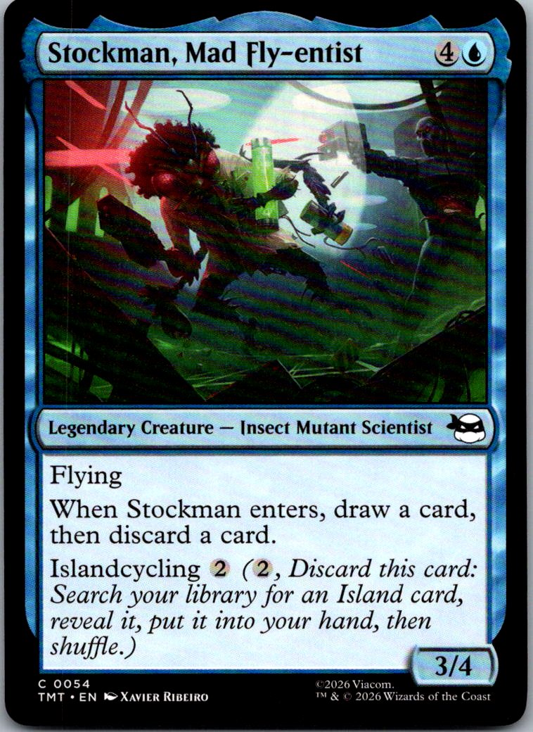 Stockman, Mad Fly-entist 0054 Teenage Mutant Ninja Turtles Magic NM