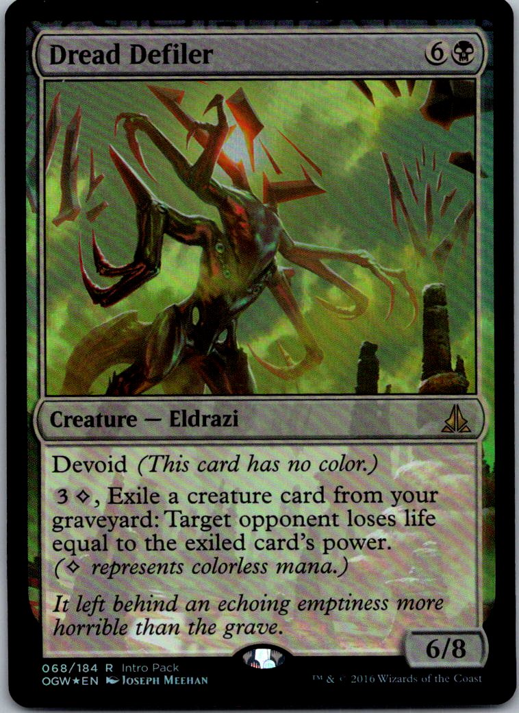 Dread Defiler 68 Foil Unique and Miscellaneous Promos Magic: The Gathering NM