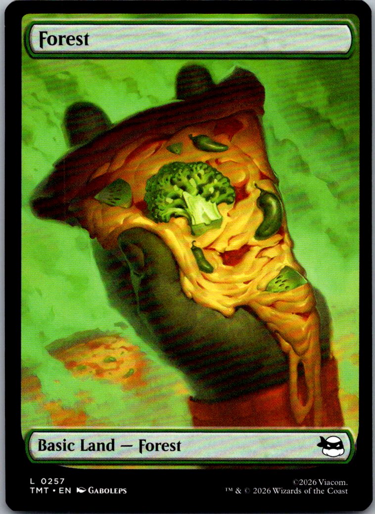 Forest (0257) 0257 Land Teenage Mutant Ninja Turtles Magic: The Gathering NM