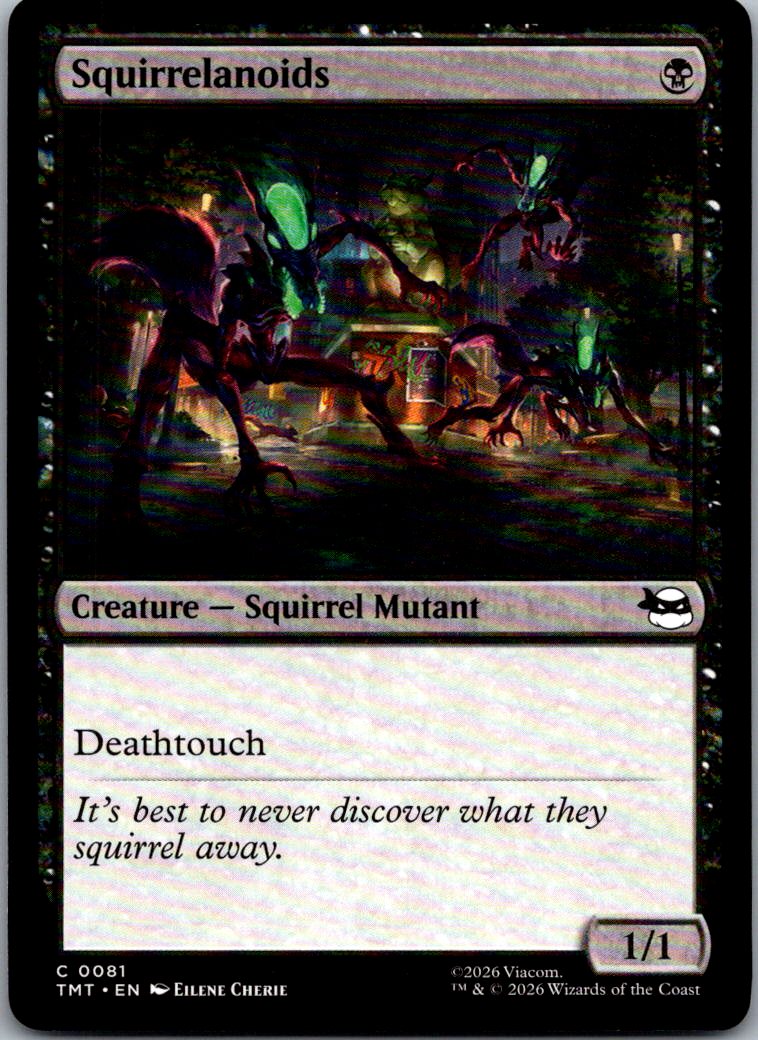Squirrelanoids 0081 Common Teenage Mutant Ninja Turtles Magic: The Gathering NM