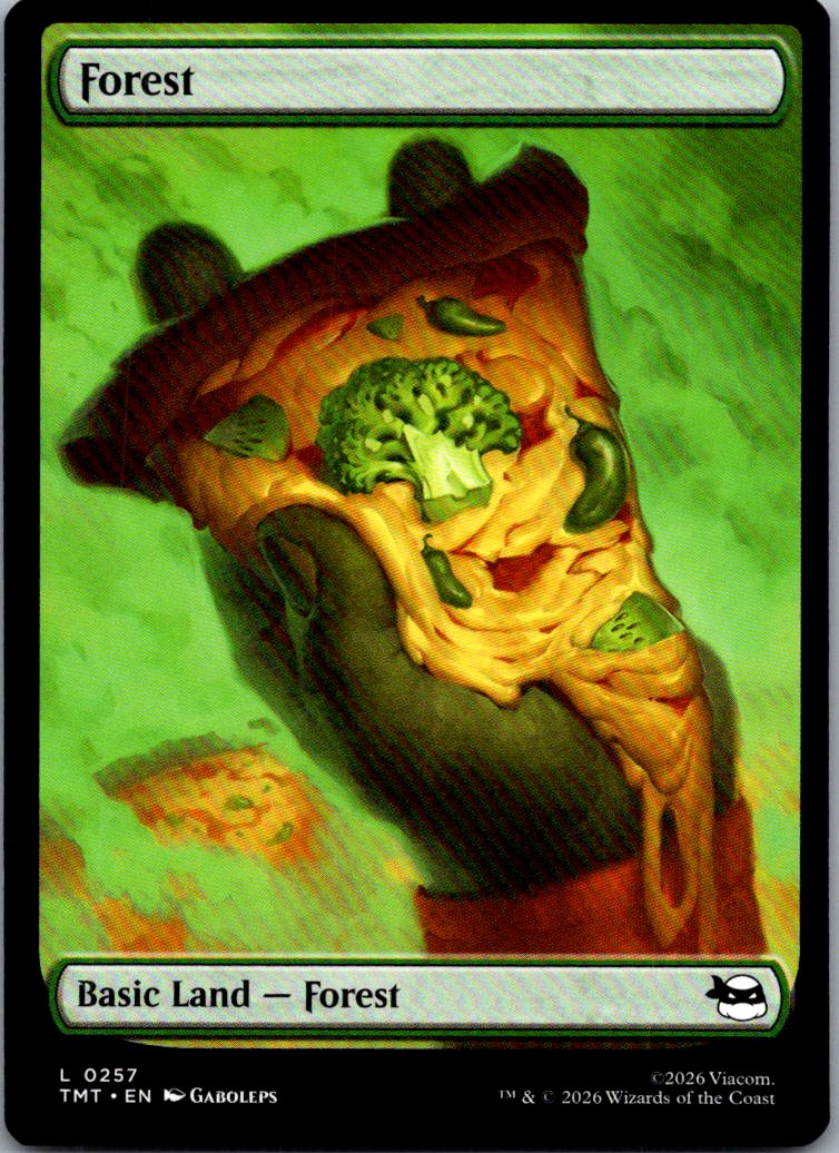 Forest (0257) 0257 Land Teenage Mutant Ninja Turtles Magic: The Gathering NM