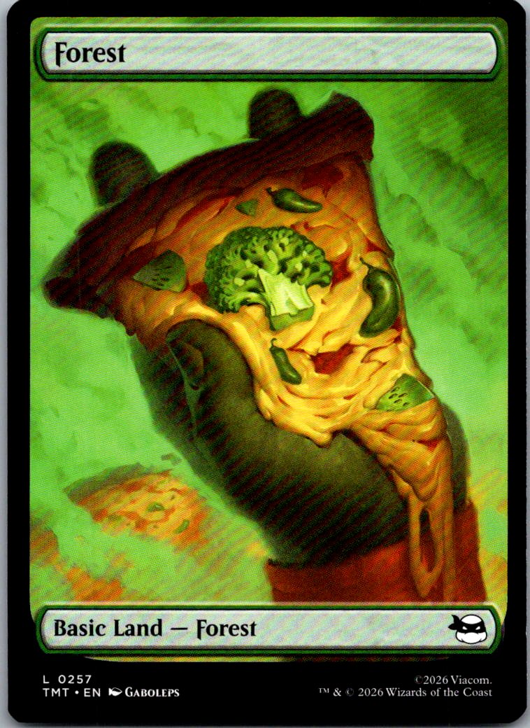 Forest (0257) 0257 Land Teenage Mutant Ninja Turtles Magic: The Gathering NM