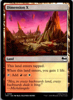 Dimension X 0183 Land Teenage Mutant Ninja Turtles Magic: The Gathering NM