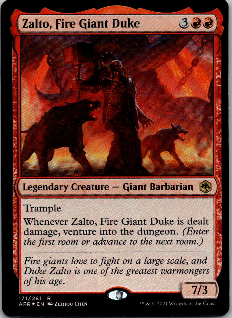 Zalto, Fire Giant Duke 171 Adventures in the Forgotten Realms MTG NM