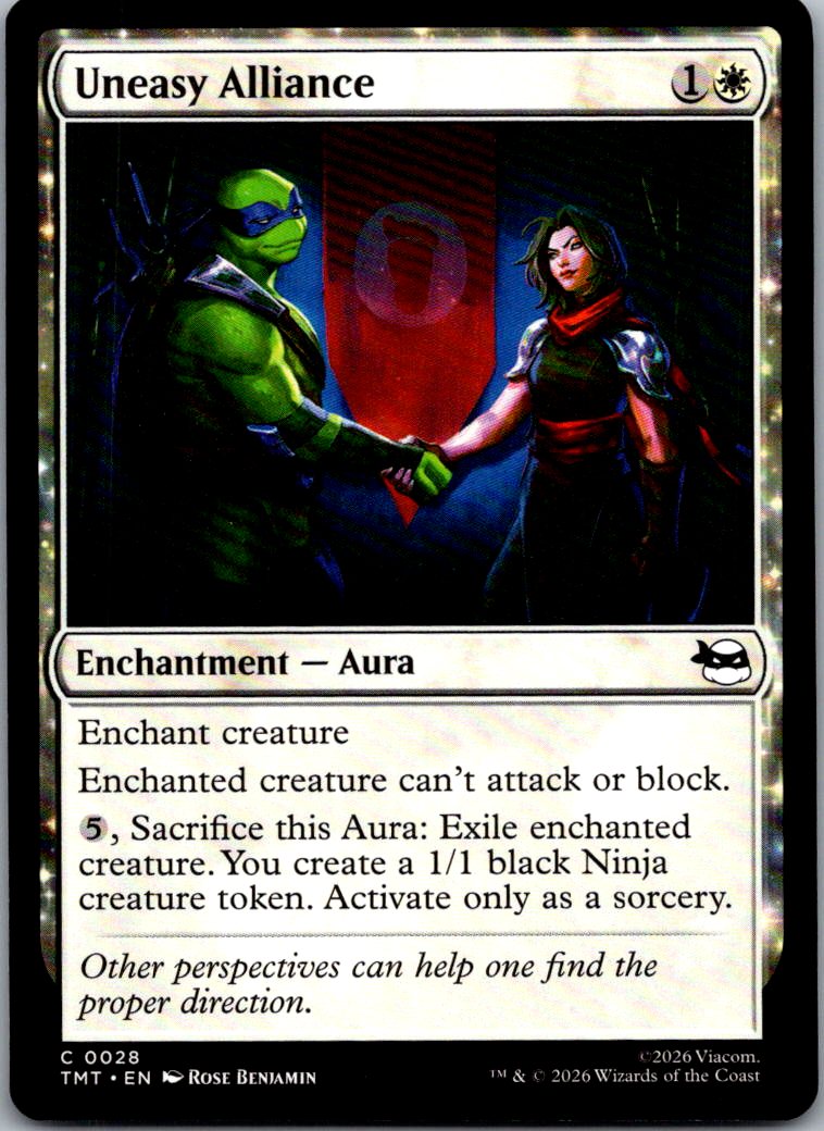 Uneasy Alliance 0028 Common Teenage Mutant Ninja Turtles Magic: The Gathering NM