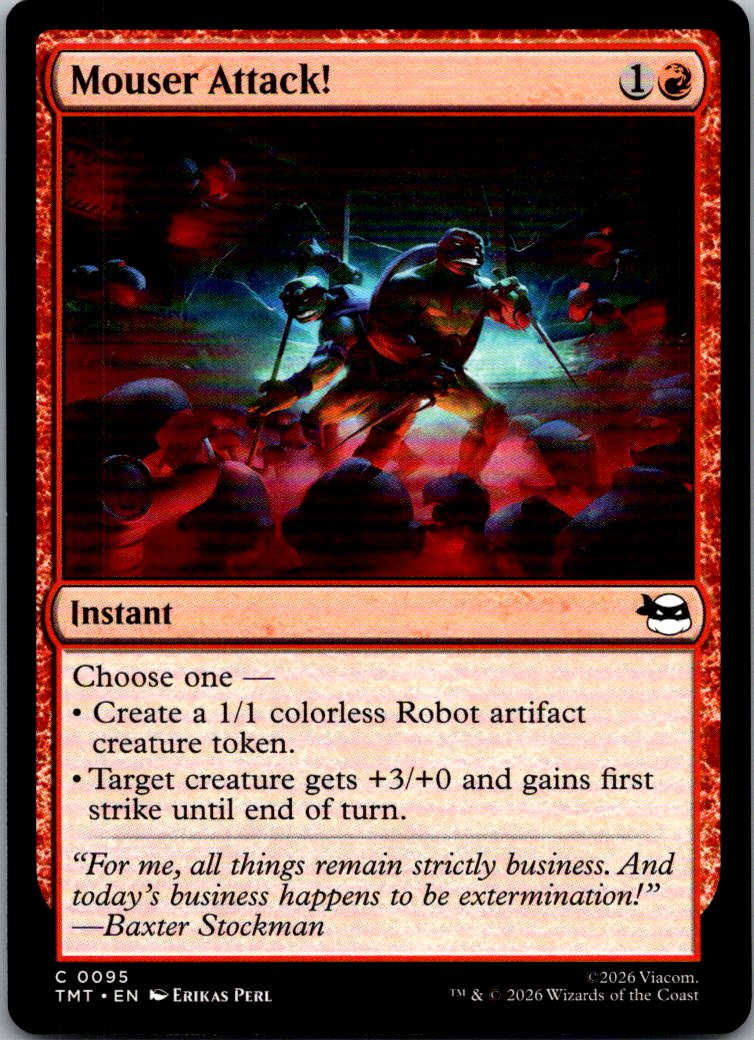 Mouser Attack! 0095 Common Teenage Mutant Ninja Turtles Magic: The Gathering NM