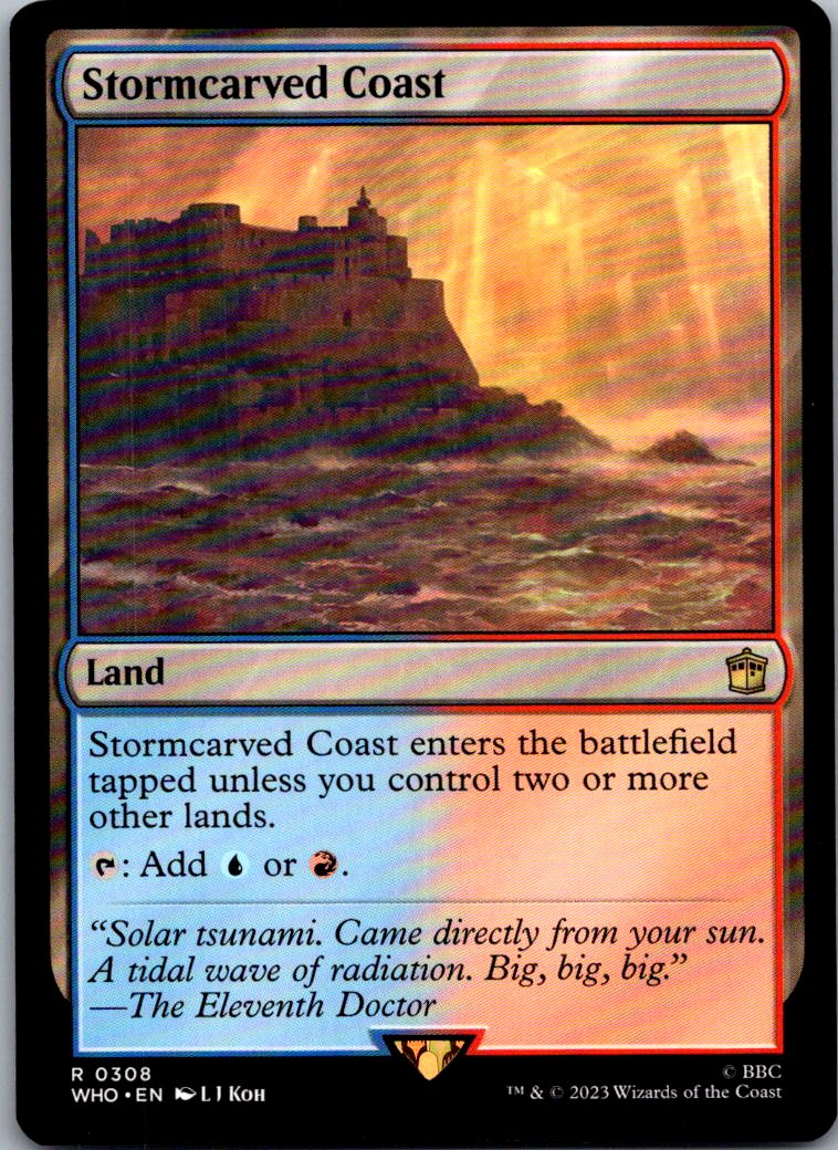 Stormcarved Coast 308 Rare Universes Beyond: Doctor Who Magic: The Gathering NM