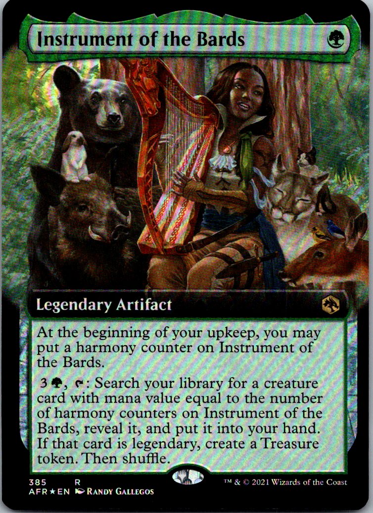 Instrument of the Bards (Extended Art) 385 Foil AFR MTG NM