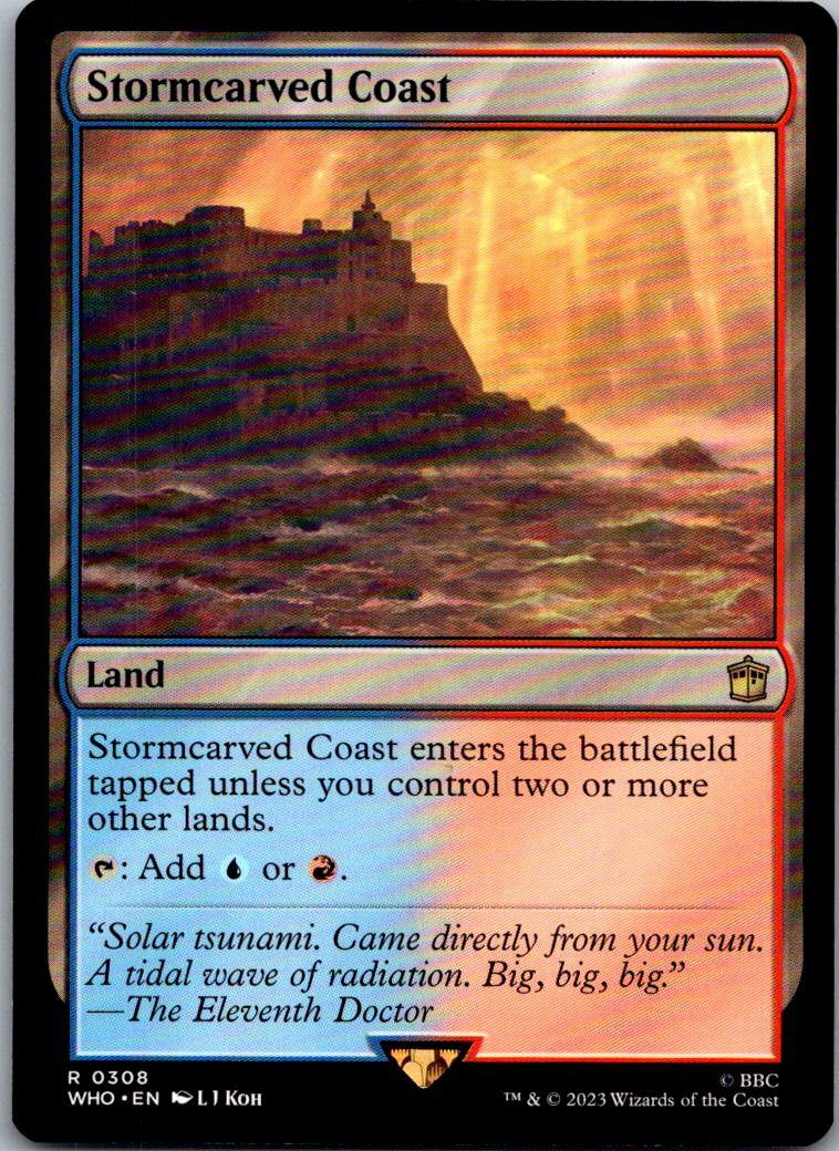 Stormcarved Coast 308 Rare Universes Beyond: Doctor Who Magic: The Gathering NM