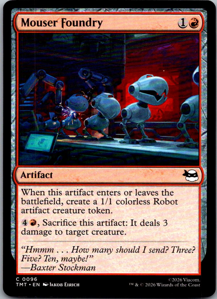 Mouser Foundry 0096 Common Teenage Mutant Ninja Turtles Magic: The Gathering NM