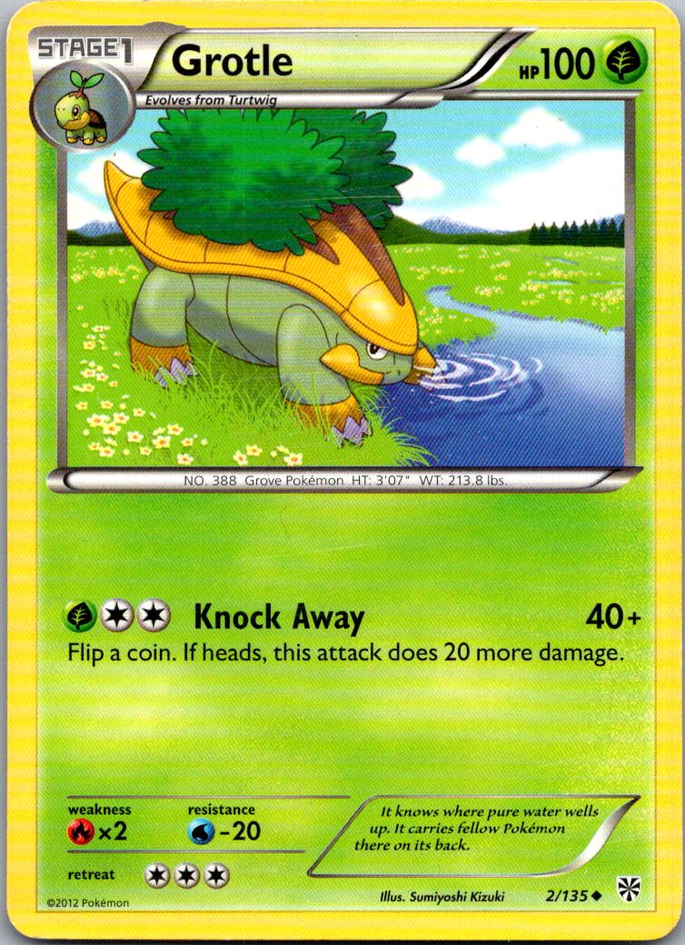 Grotle 2/135 Uncommon Plasma Storm Pokemon Lightly Played
