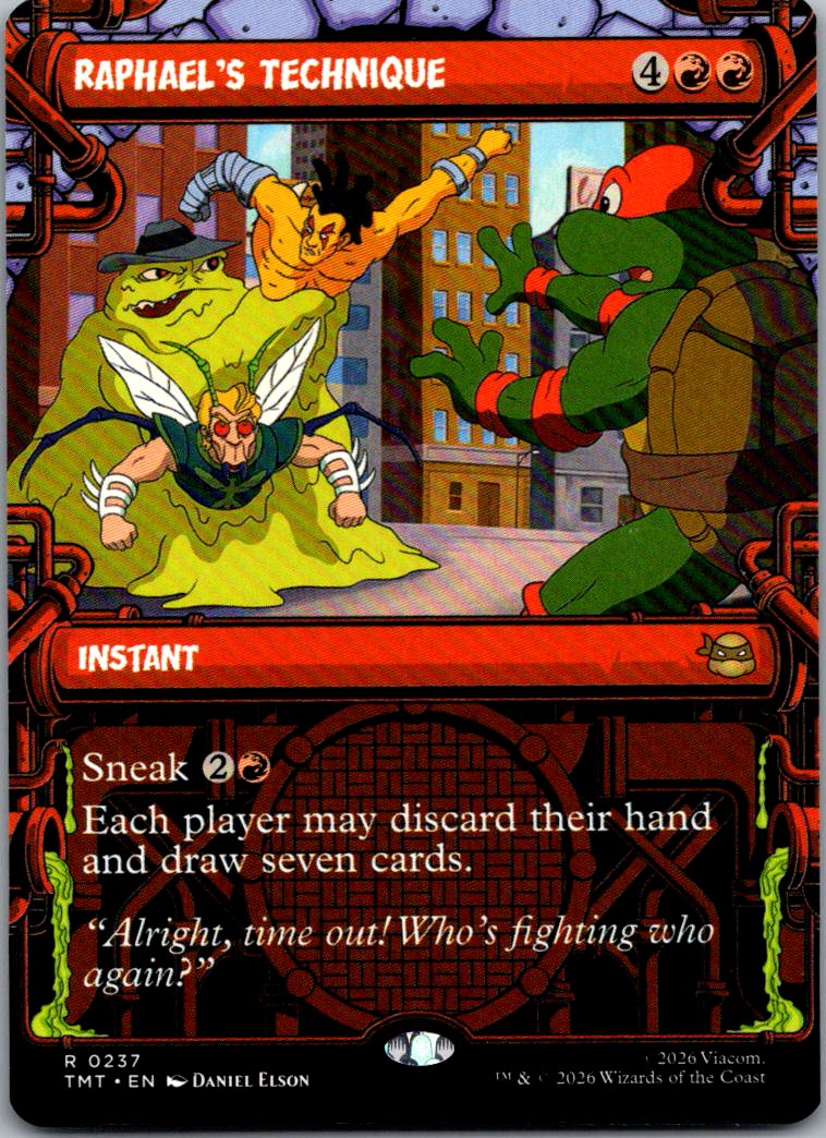 Raphael's Technique (Showcase) 0237 Teenage Mutant Ninja Turtles Magic NM