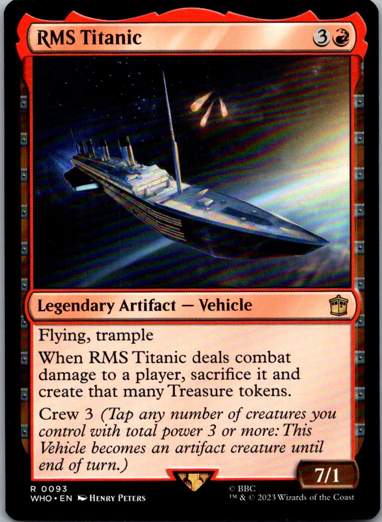 RMS Titanic 93 Rare Universes Beyond: Doctor Who Magic: The Gathering Near Mint