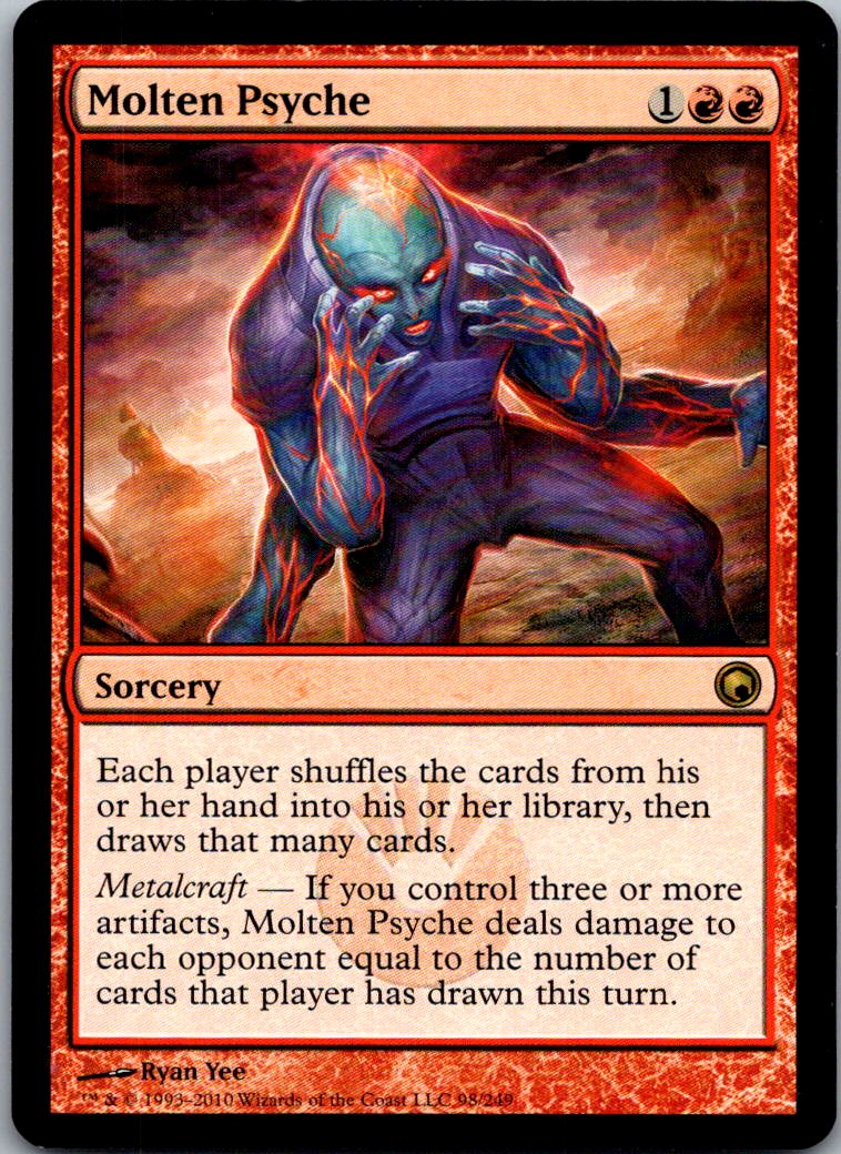Molten Psyche 98 Rare Scars of Mirrodin Magic: The Gathering Near Mint