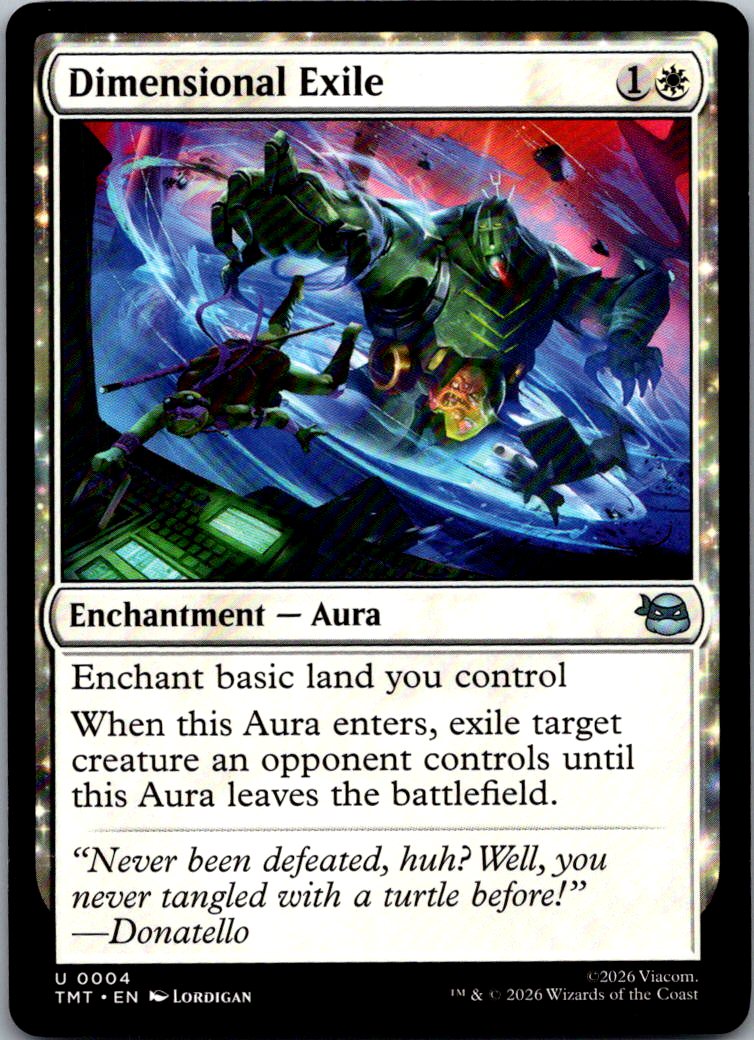 Dimensional Exile 0004 Teenage Mutant Ninja Turtles Magic: The Gathering NM