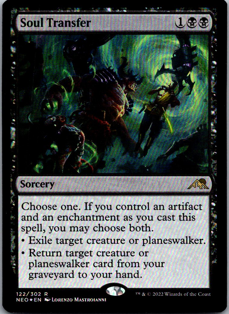 Soul Transfer 122 Rare Kamigawa: Neon Dynasty Magic: The Gathering Near Mint