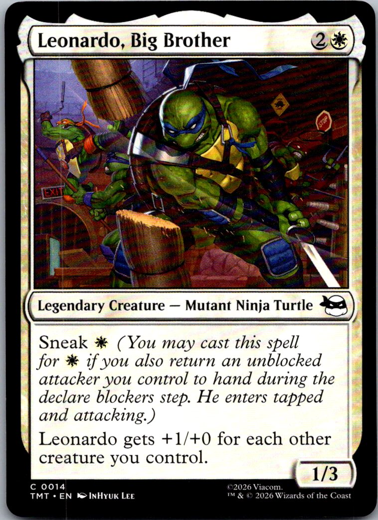 Leonardo, Big Brother 0014 Teenage Mutant Ninja Turtles Magic: The Gathering NM