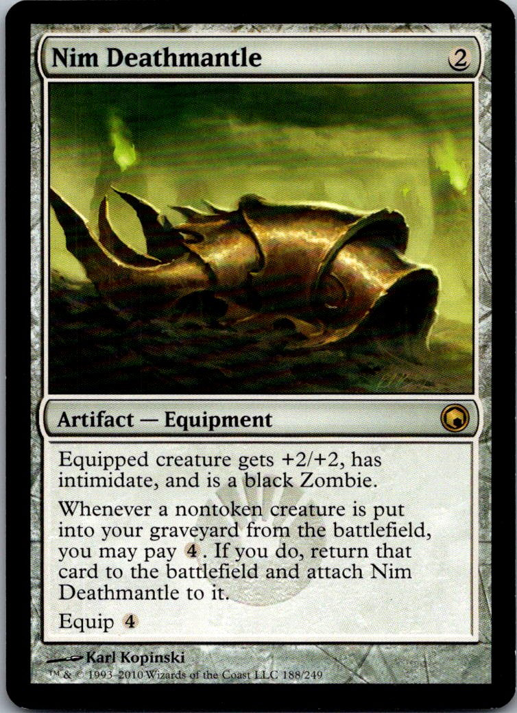 Nim Deathmantle 188 Rare Scars of Mirrodin Magic: The Gathering Near Mint