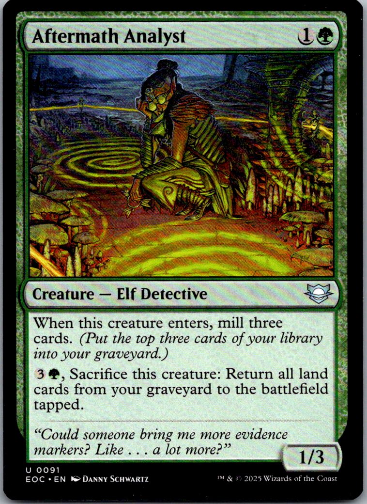 Aftermath Analyst 91 Commander: Edge of Eternities Magic: The Gathering NM