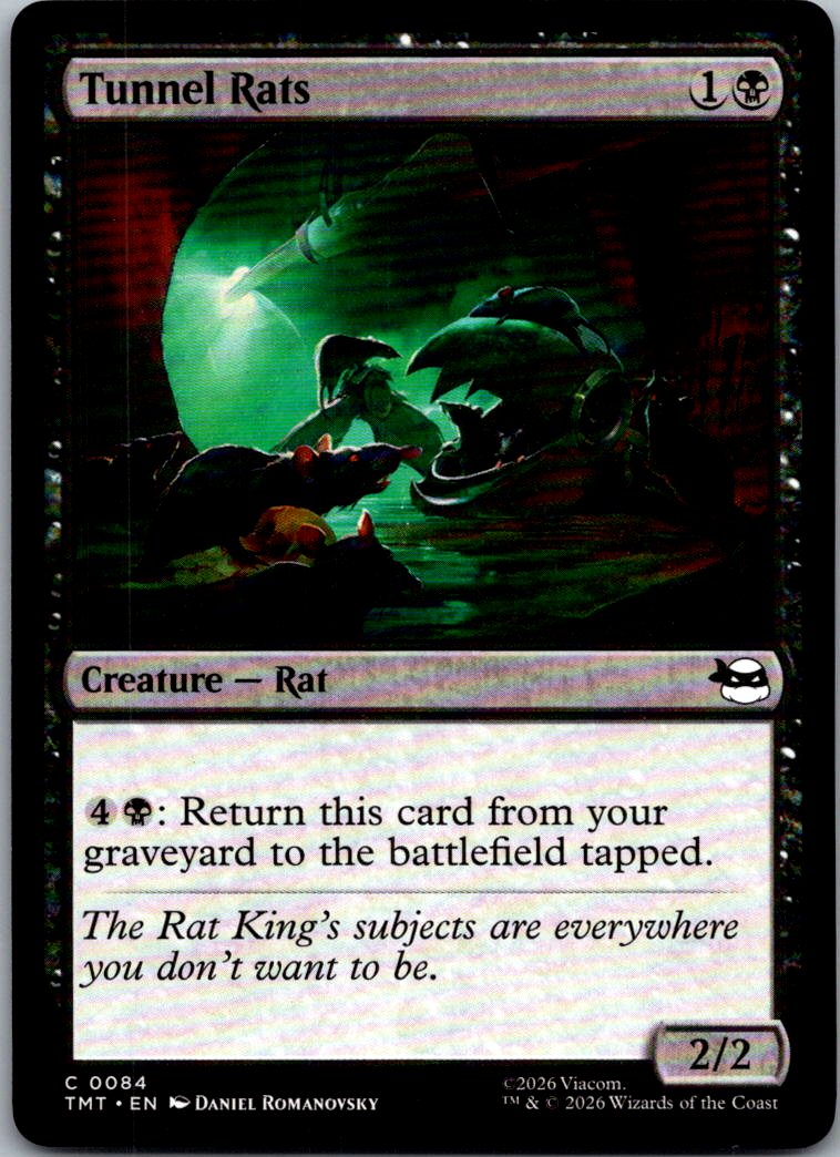Tunnel Rats 0084 Common Teenage Mutant Ninja Turtles Magic: The Gathering NM