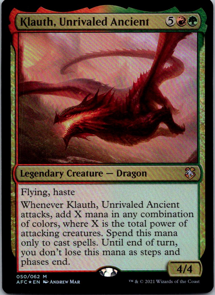Klauth, Unrivaled Ancient 50 Commander: AFR Magic: The Gathering NM