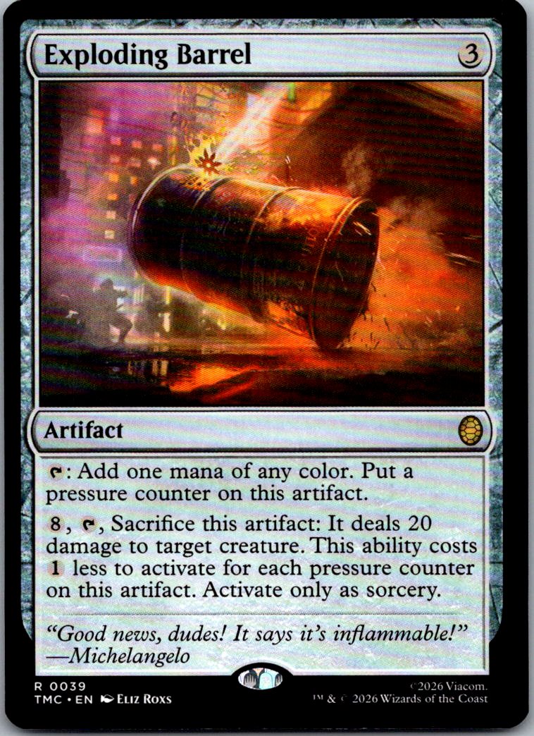 Exploding Barrel 0039 Commander: Teenage Mutant Ninja Turtles Magic NM