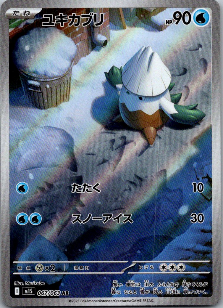 Snover 067/063 Art Rare Mega Symphonia Pokemon Japanese Near Mint