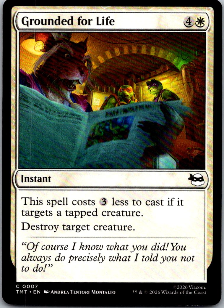 Grounded for Life 0007 Teenage Mutant Ninja Turtles Magic: The Gathering NM