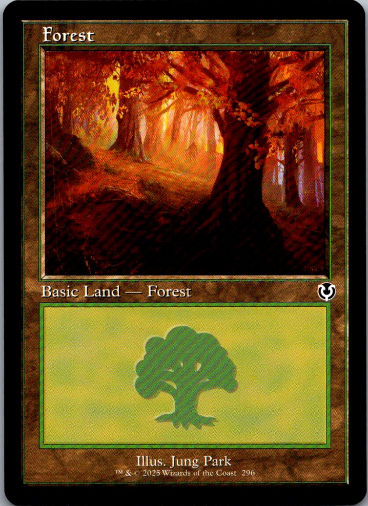 Forest (296) (Retro Frame) 296 Land Innistrad Remastered Magic: The Gathering NM