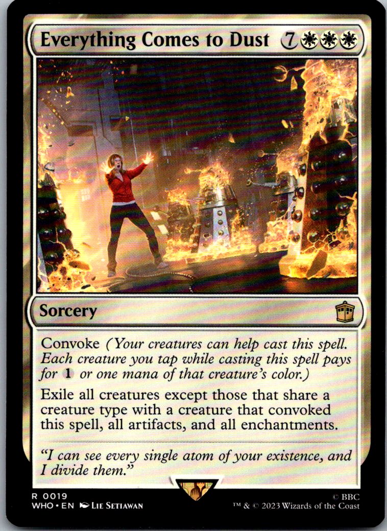 Everything Comes to Dust 19 Universes Beyond: Doctor Who Magic: The Gathering NM