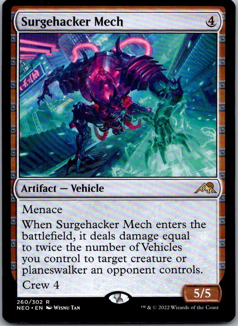 Surgehacker Mech 260 Rare Kamigawa: Neon Dynasty Magic: The Gathering Near Mint