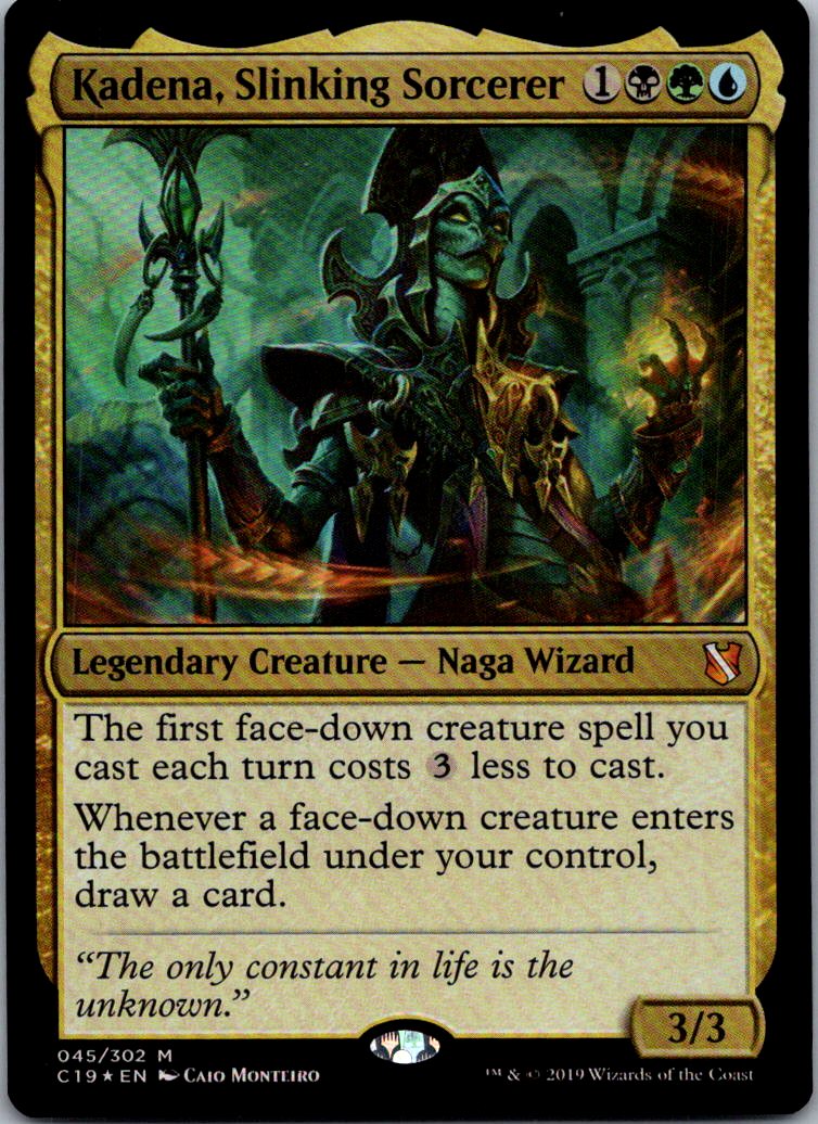 Kadena, Slinking Sorcerer 45 Foil Mythic Commander 2019 Magic: The Gathering NM